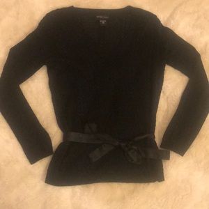 New York and Company v neck sweater with sash